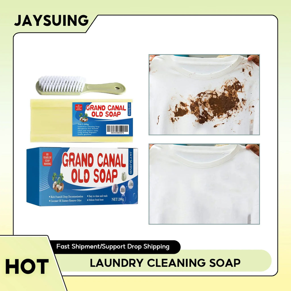 Grand Canal Soap Stains Odors Remover Underwear Cleaning Soap Long Lasting Fragrance Deep Cleansing Household Washing Detergent Qme