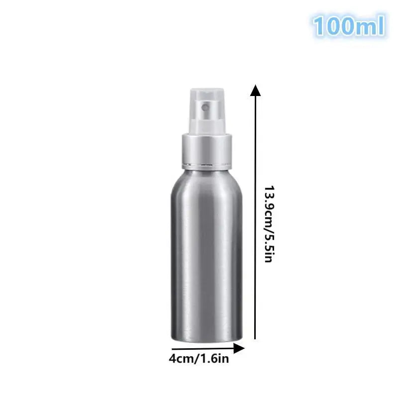 50 100 120 150 200 Empty Aluminum Spray Bottles Lightweight Qme 100ml