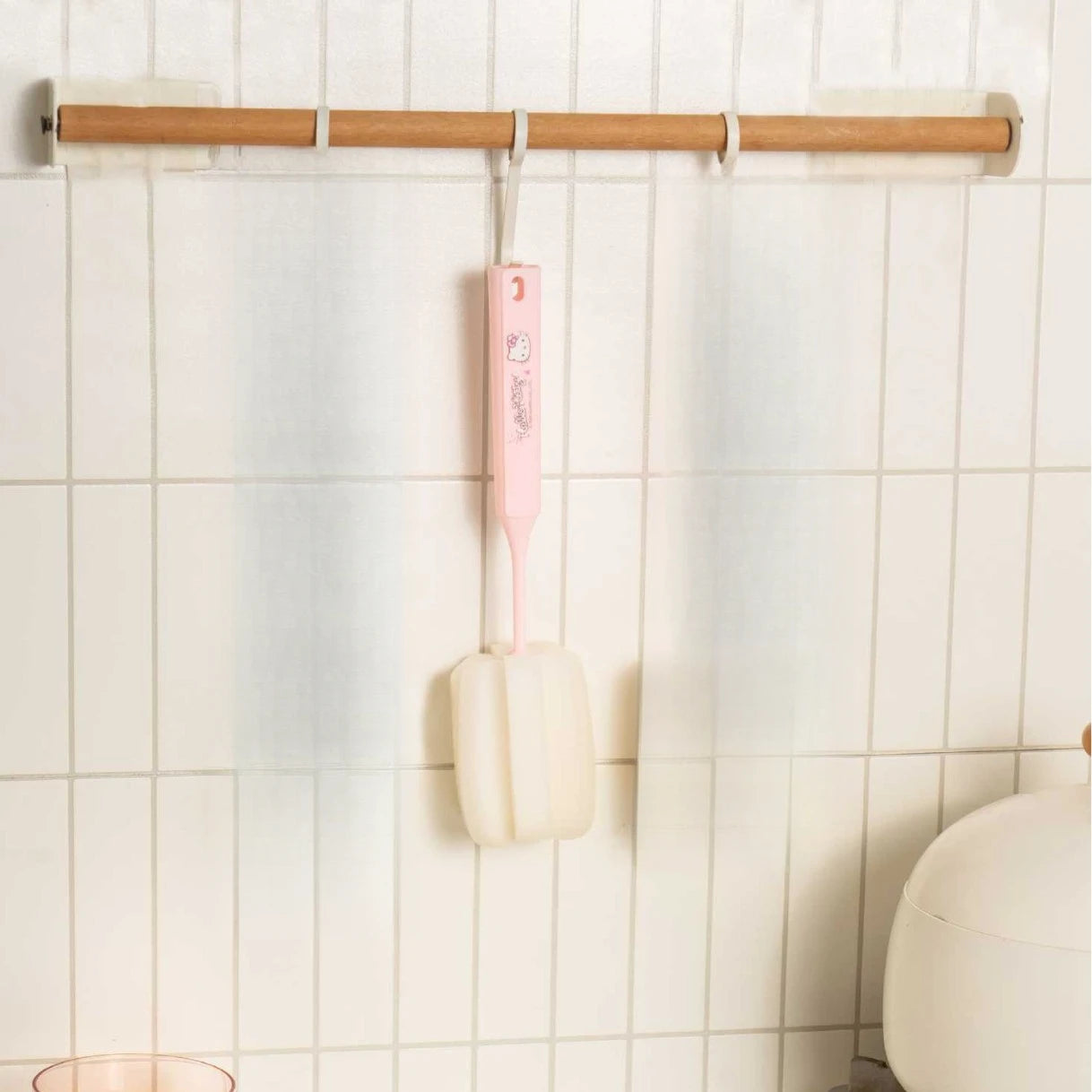 Hello Kitty Kuromi Cup Brush Long-Handled Bottle Brush Sponge Brush for Removing Tea Stains from Every Corner Qme 2