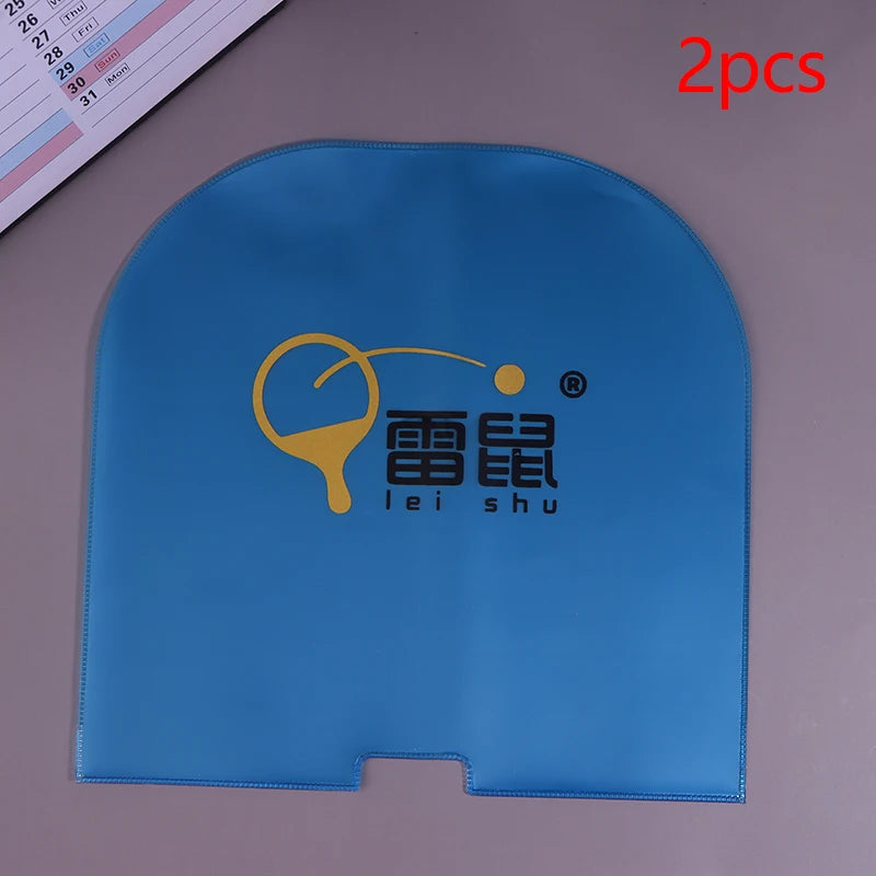 Double-sided Table Tennis Racket Protective Film Dust-proof Qme 2PCS Blue
