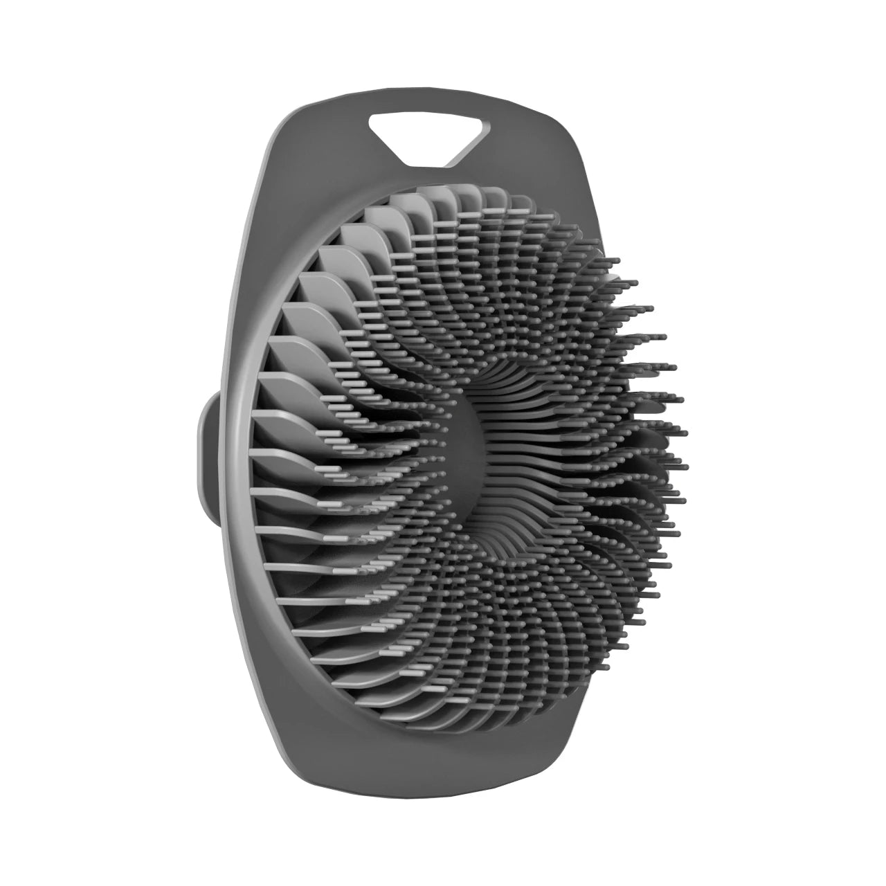 Soft Silicone Body Scrubber Sensitive Skin Non Slip Shower Brush Qme Gray