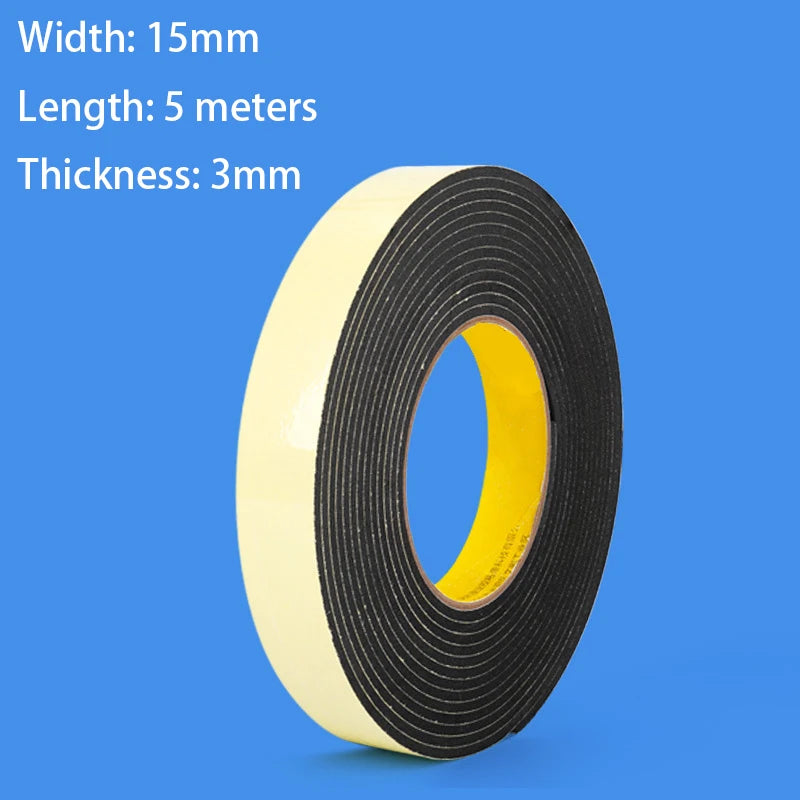 Luggage wheel mute sticker, shock-absorbing and wear-resistant protection sticker, strong adhesive anti peeling, can be freely Qme 1Roll 15mm