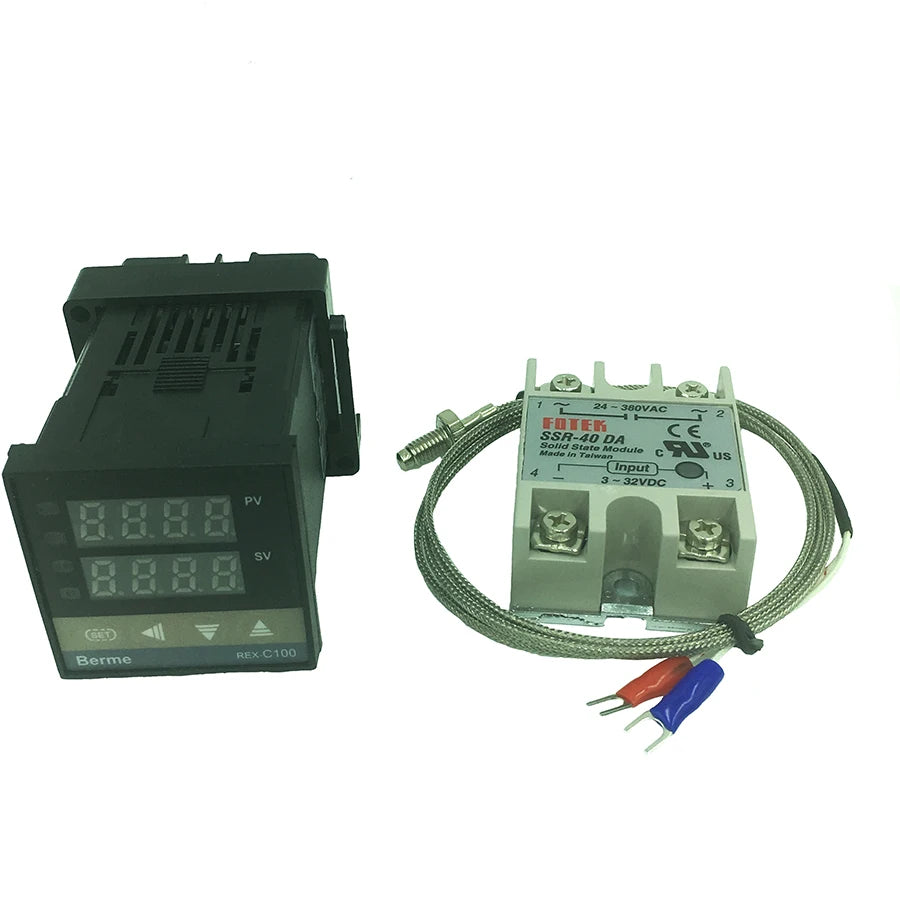 REX-C100 Digital Thermostat Temperature Controller SSR Output K Qme