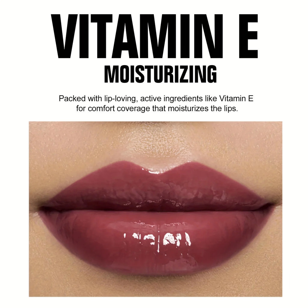 Hydrating Crystal Lip Oil - Plumping & Moisturizing Gloss with Tinted Shades for All Skin Types Qme