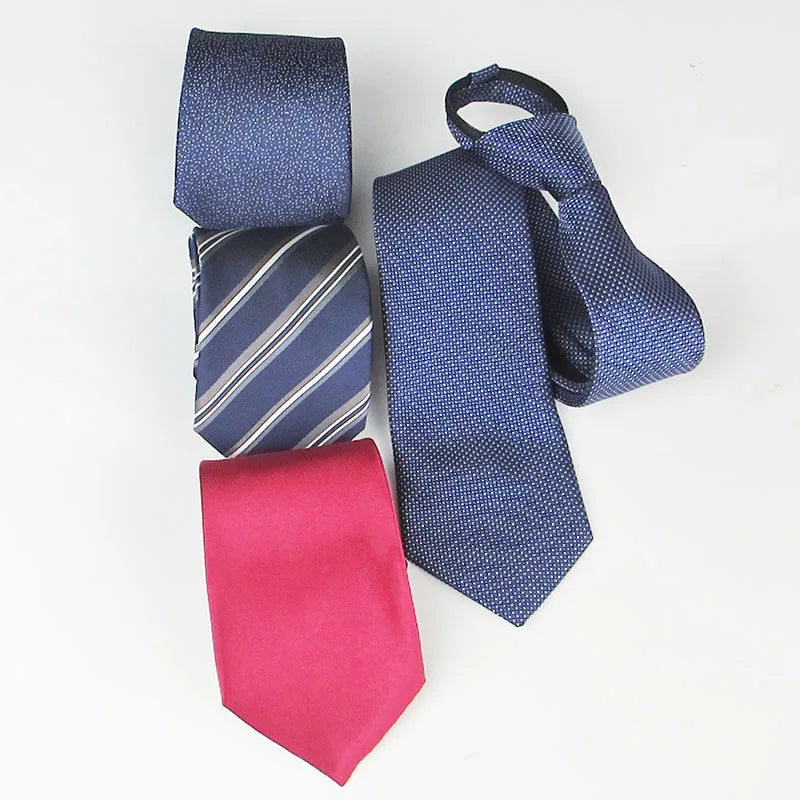 Men Tie Office Wide Masonic Regalia Designer Business Stripe Clips Qme