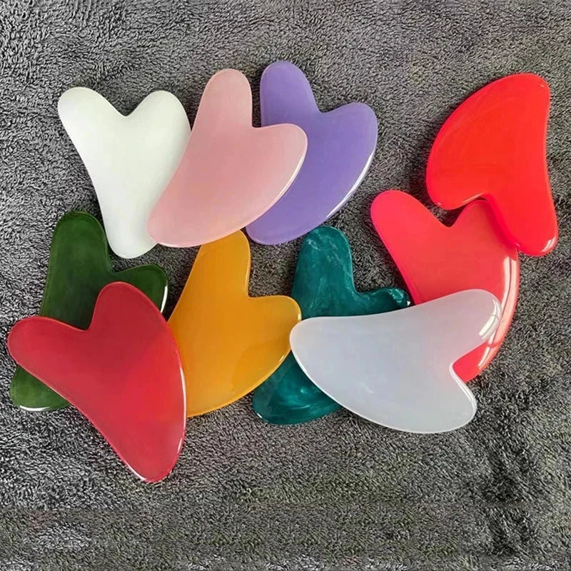 Guasha Massage Stone Body Massage Tool Beeswax Guasha Scraping Facial Scrapping Plate Neck Care SPA Massage Beauty Healty Tool Qme
