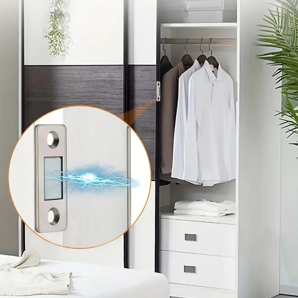 Ultra-Thin Magnetic Latches,Adhesive-Sealed Drawer Magnets For Cabinet Doors,Suitable For Closing Kitchen Cabinets And Wardrobes Qme