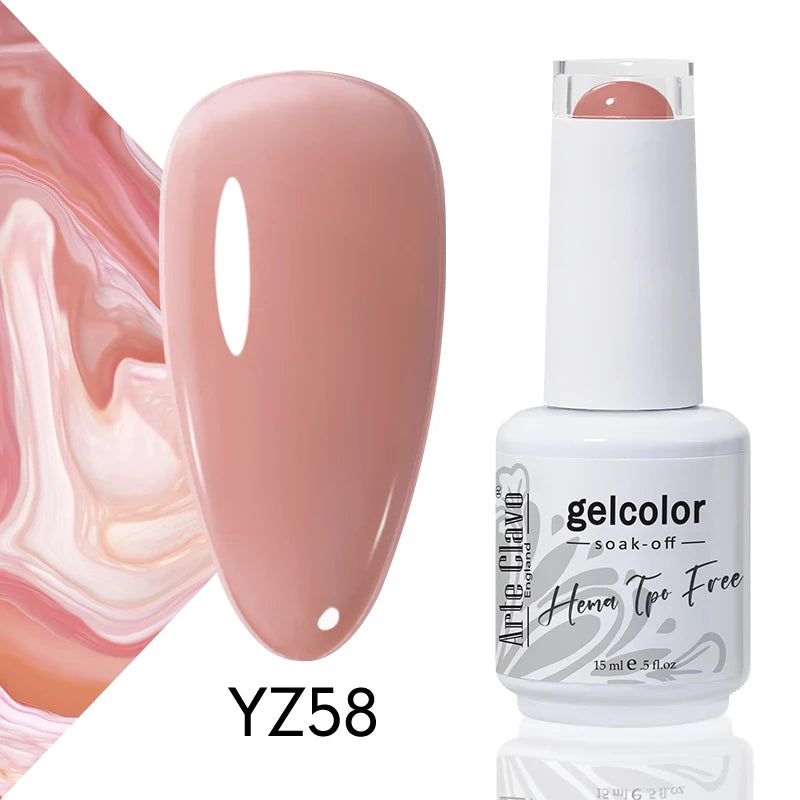 Arte Clavo Colourful Gel Nail Polish Art Varnishes Macaron Semi