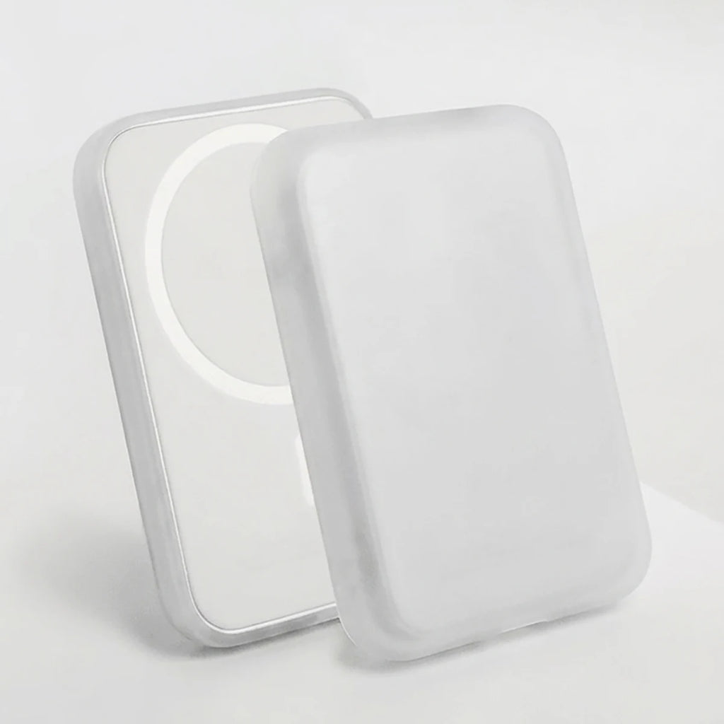 Black TPU Charging Case Protector Compatible Apple's Magsafe Wireless Qme WHITE
