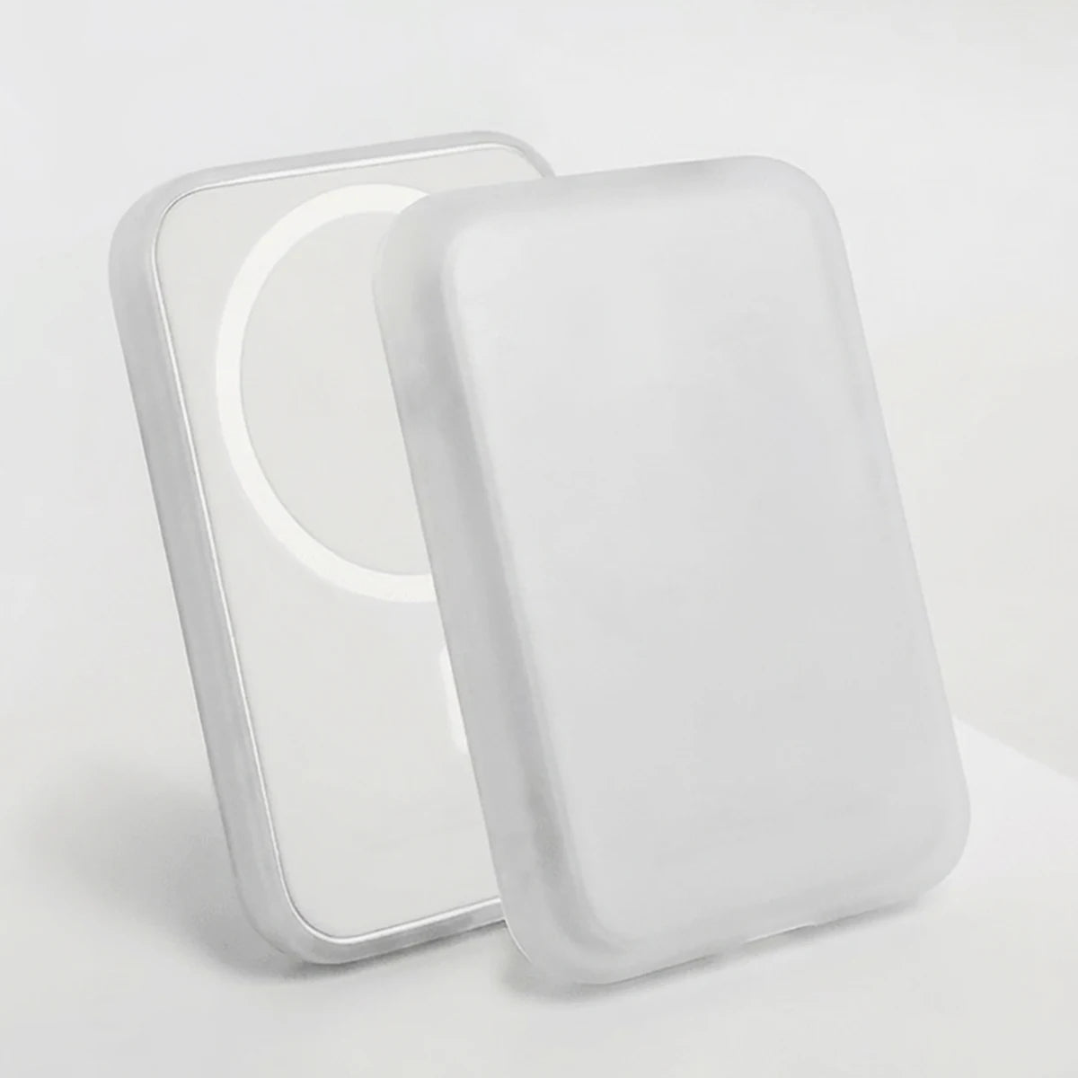 Black TPU Charging Case Protector Compatible Apple's Magsafe Wireless Qme WHITE