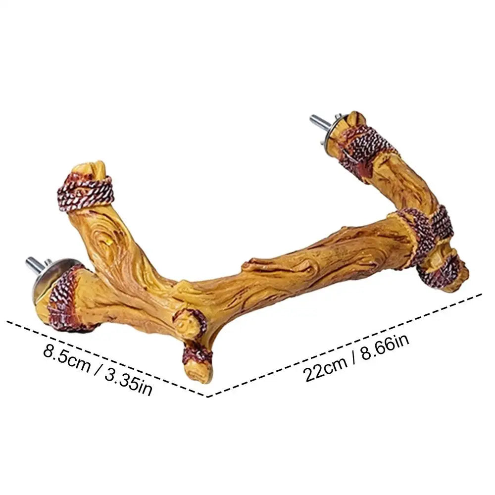 Bird Perches for Cage Anti-Slip Paw Grinding Cage Accessories Resin Parrot Stand Branch for Small Parakeet Cockatiel Lovebird Qme A CN