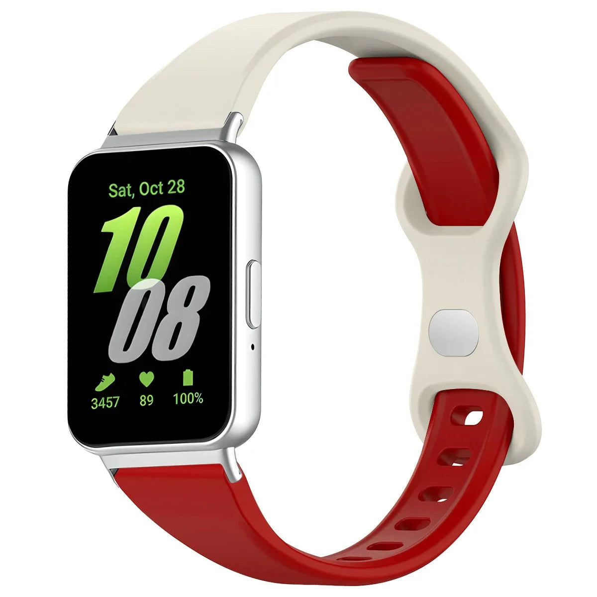 Strap for Galaxy Fit 3 Watch Strap Samsung Girls Adapter Woman Accessories Strap Band Bracelet Silicone Women Bracelet Qme ApricotWR for Galaxy Fit 3