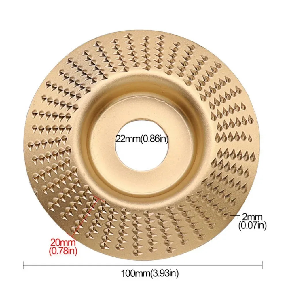 Wood Shaping Grinding Disc For Angle Grinder Arc Bevel Carving Wheel Polishing Tool Woodworking DIY Craft Repair Accessory Qme 22mm Bevel