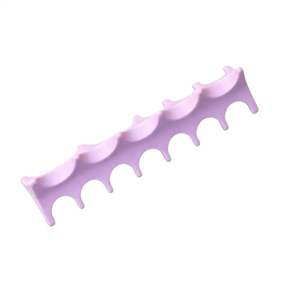 Soft Silicone Nail Pen Holder Brush Rack Shelf UV Gel Brush Display Stand Makeup Painting Pen Rest Organizer Stander Manicure Qme purple China