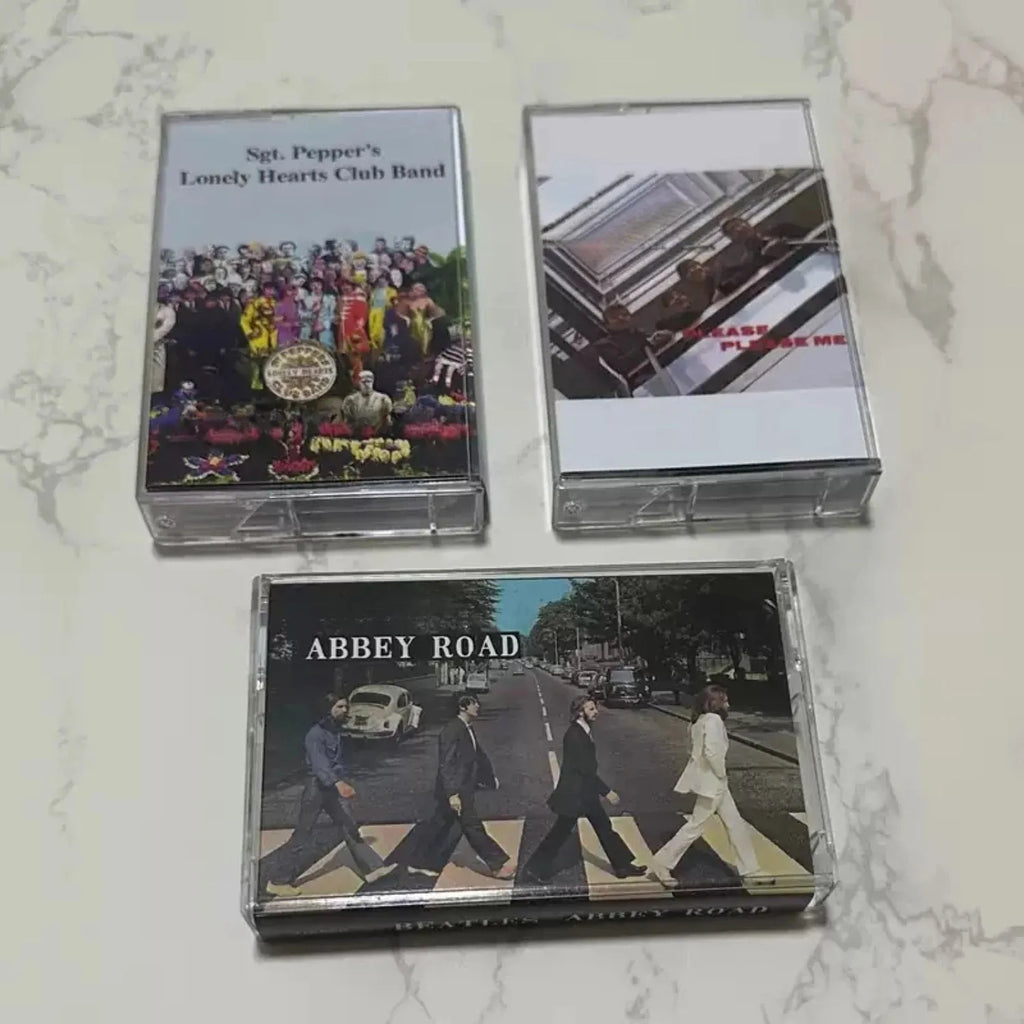 British Rock Milestone 3-Tape Classic Set，Set or Single Available，Multiple Landmark Concept Albums for Vintage Music Collectors Qme Retro 3 Cassette