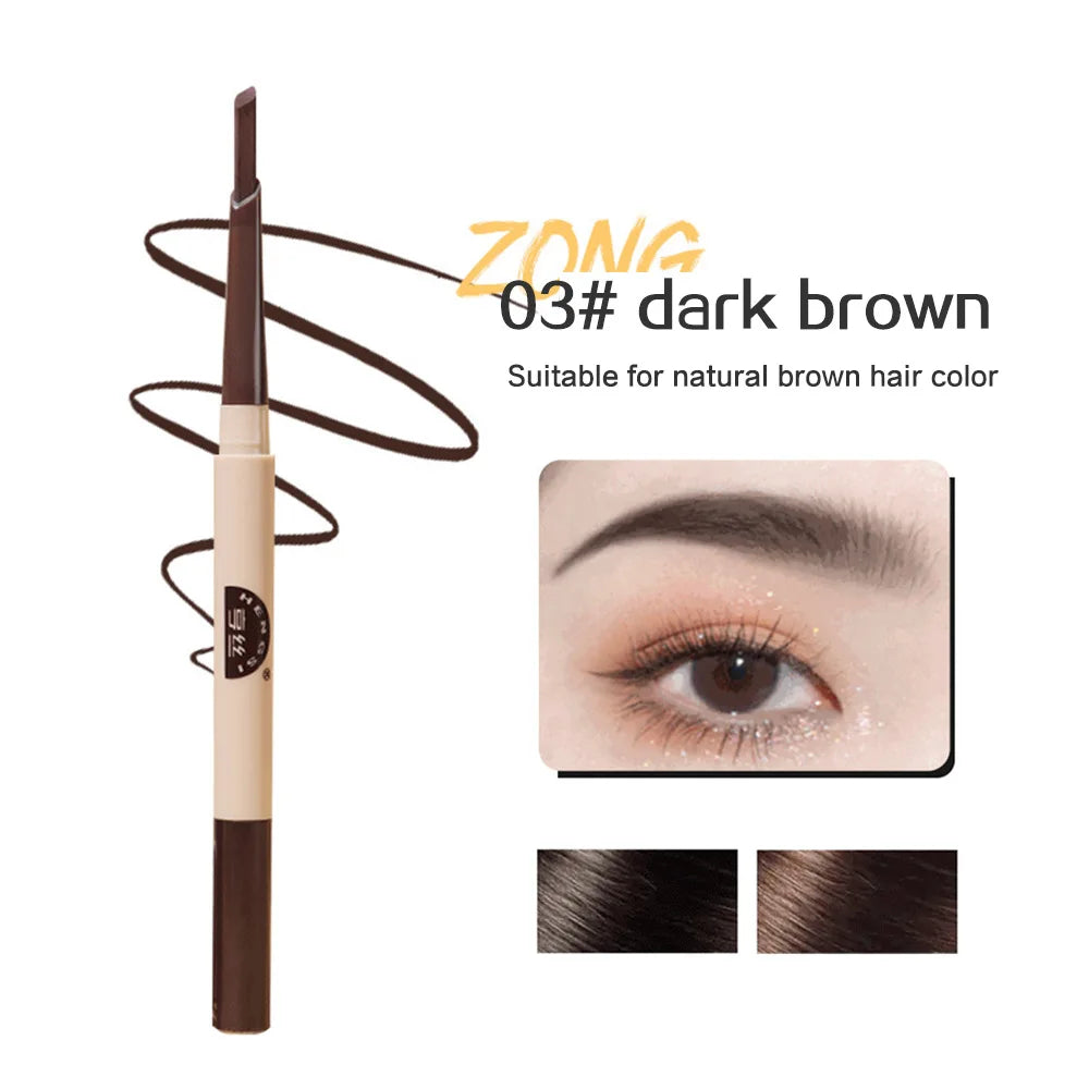 Automatic Double-ended Eyebrow Pencil Long-lasting Three Dimensional Qme HS1030-3