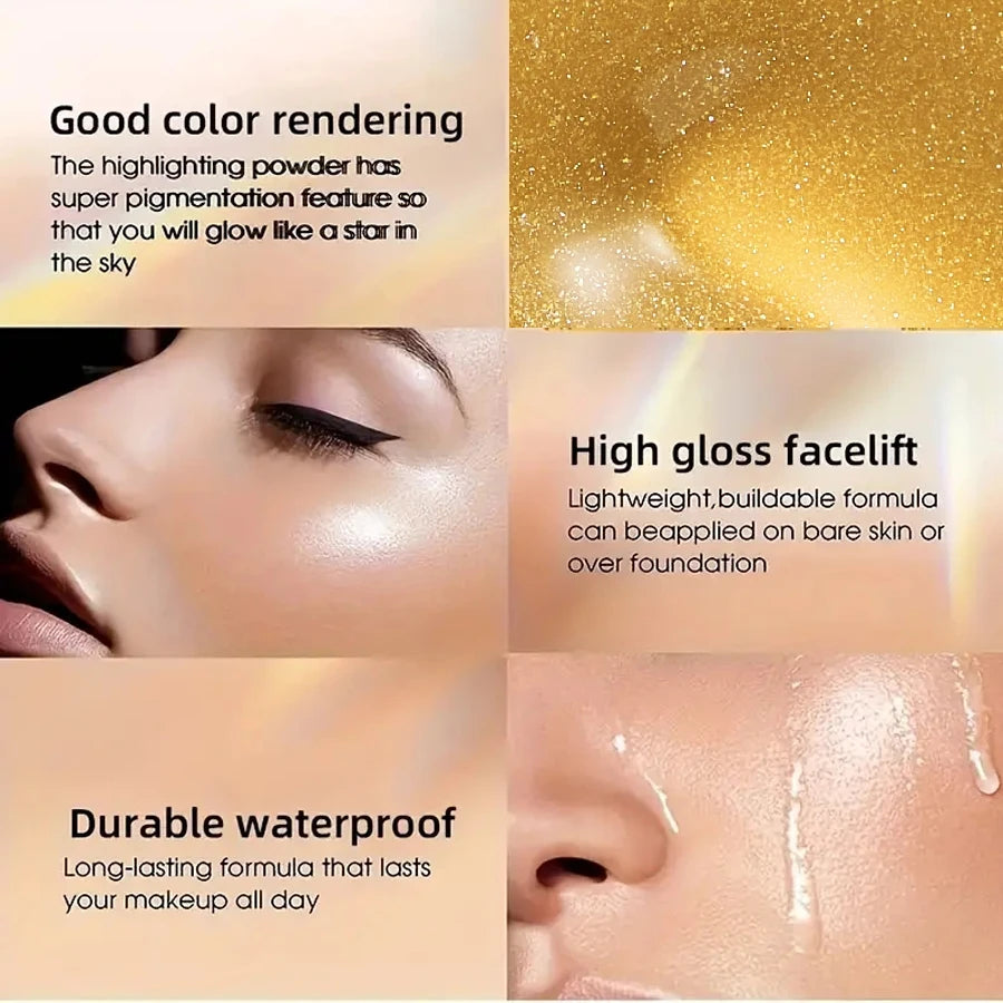 7Color Professional Bright-colored Contouring Liquid Highligth Qme