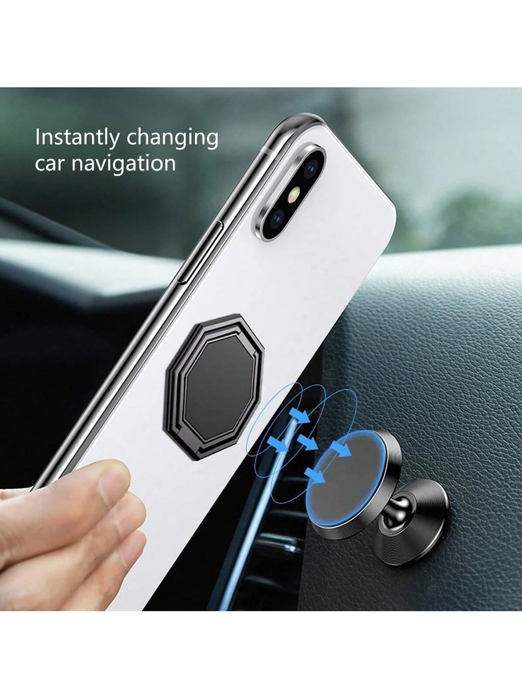 Zinc Alloy Mobile Phone Tablet Ring Holder Folding Stand 360 1 Qme