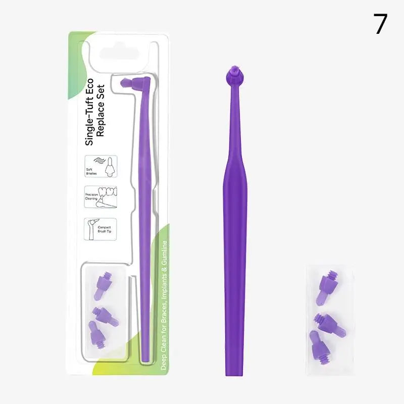 Interdental Brush Single-beam Soft Teeth Replacement Head Cleaning Qme 7