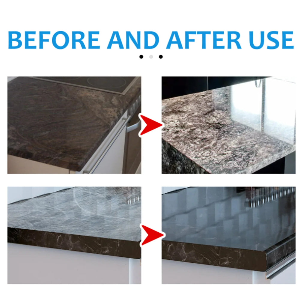 Stone Crystal Plating Agent Stonework Polishing Coating Marble Quartz Tile Anti-Corrosion Scratches Repair Stone Stain Remover Qme
