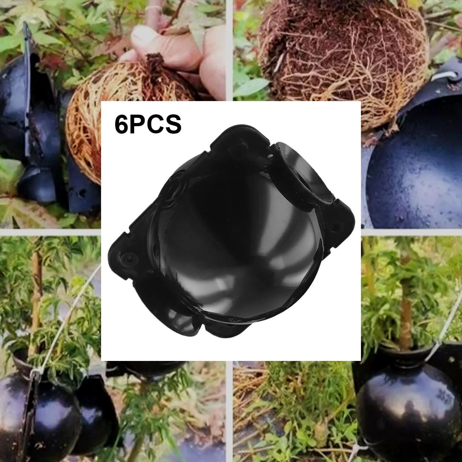 6PCS Plant Rooting Boxes Root Device Pressure Propagation Ball Box For Plants Grafting Growing Plant Care Products Accessories Qme
