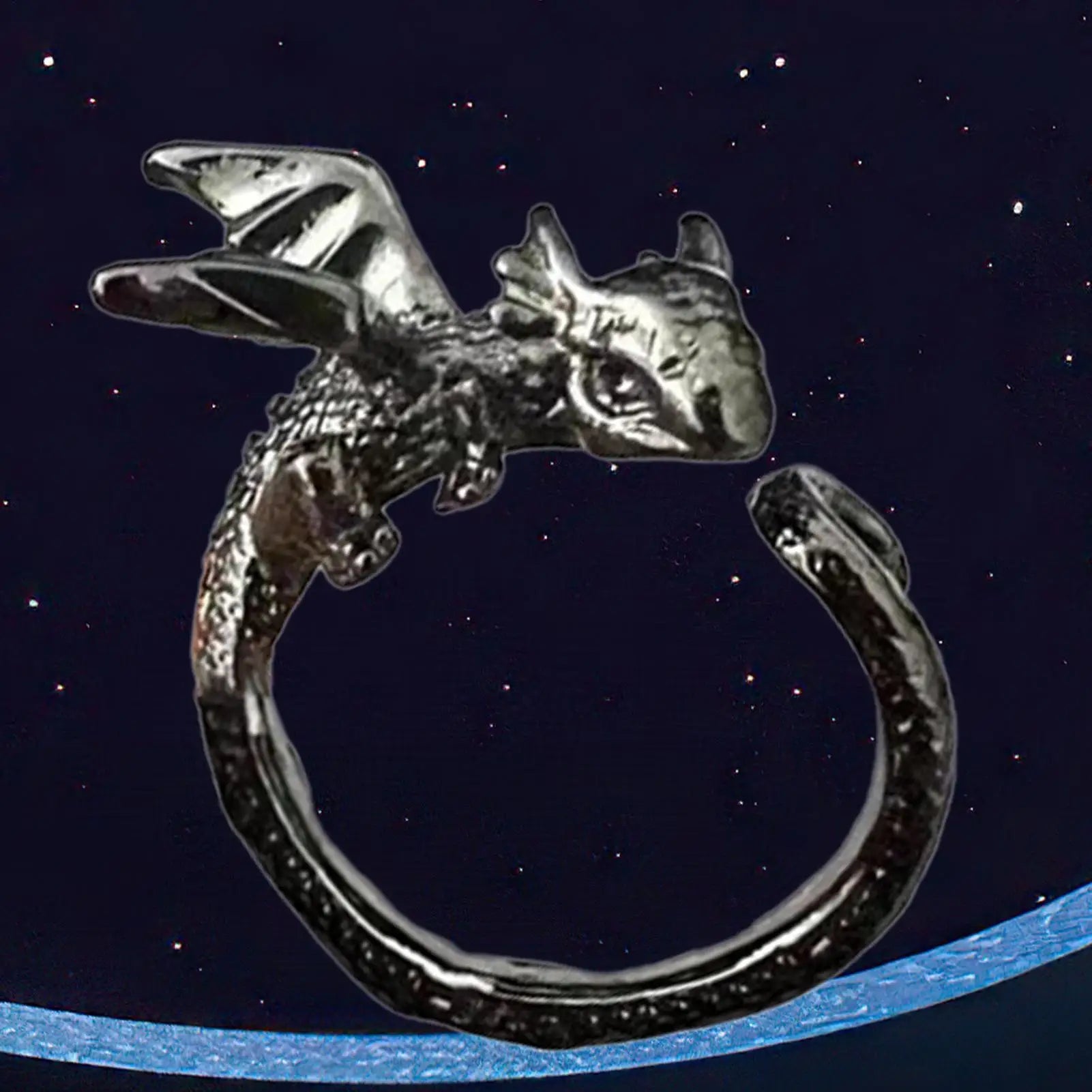 Dragon Crochet Ring Crocheting Rings for Tension Adjustable Dragon Crochet Ring Finger Yarn Knitting Tension Ring for Women Qme
