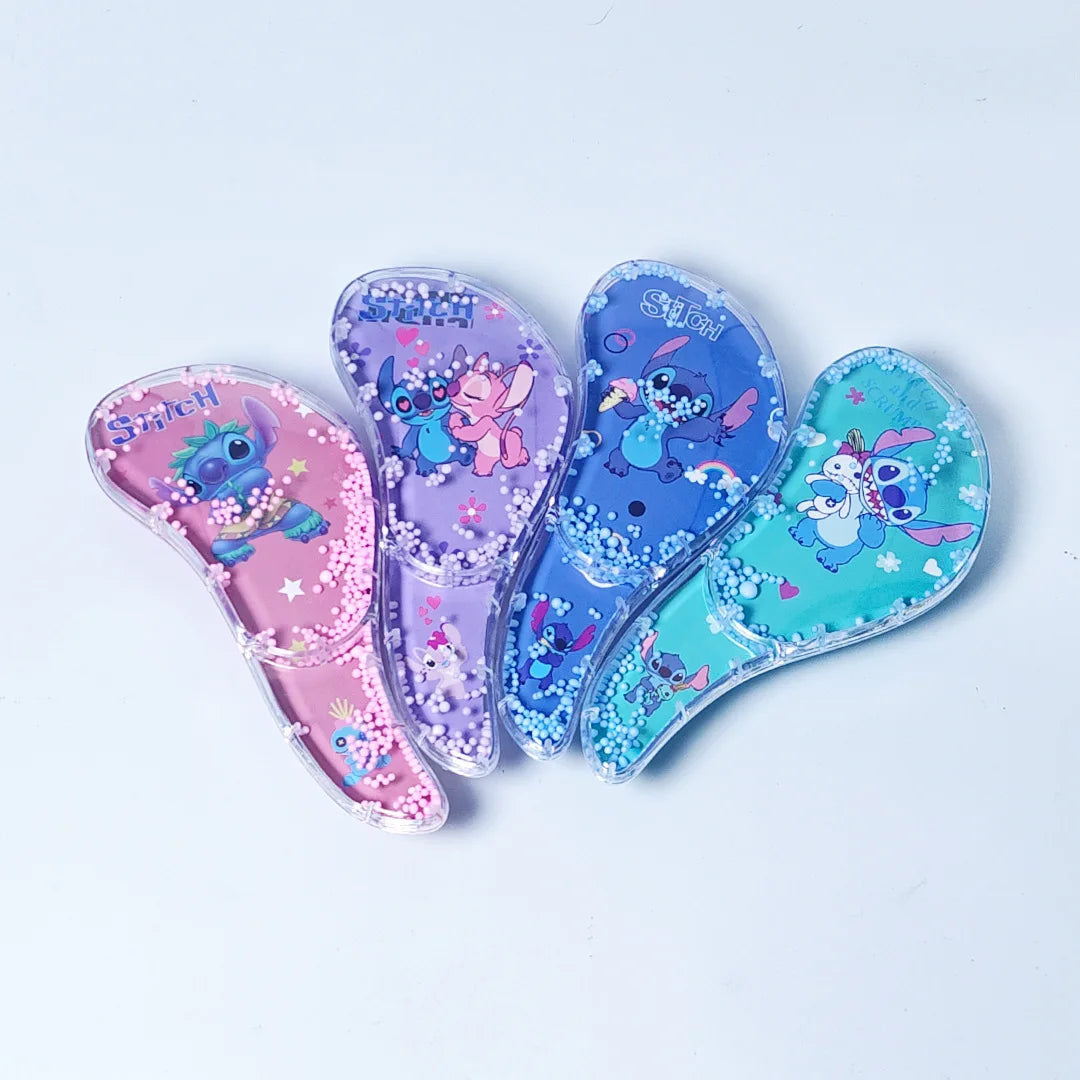 Hello Kitty Kuromi S-Shaped Transparent Cartoon Comb Student Anti-Tangle Massage Comb Hair-Smoothing Plastic Hair Comb Qme 004 Random Style