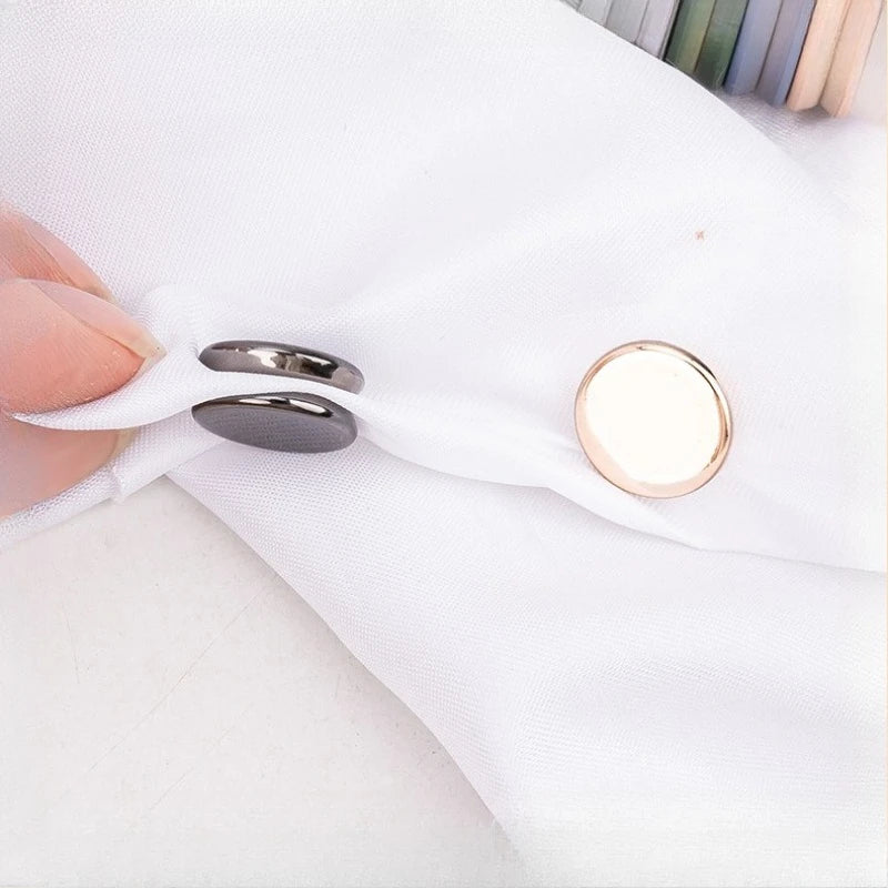 6 Pairs Seamless Fashion Scarf Clips Multi-Color Quick Shaping Minimalist Design Headwear Accessories for Women Qme