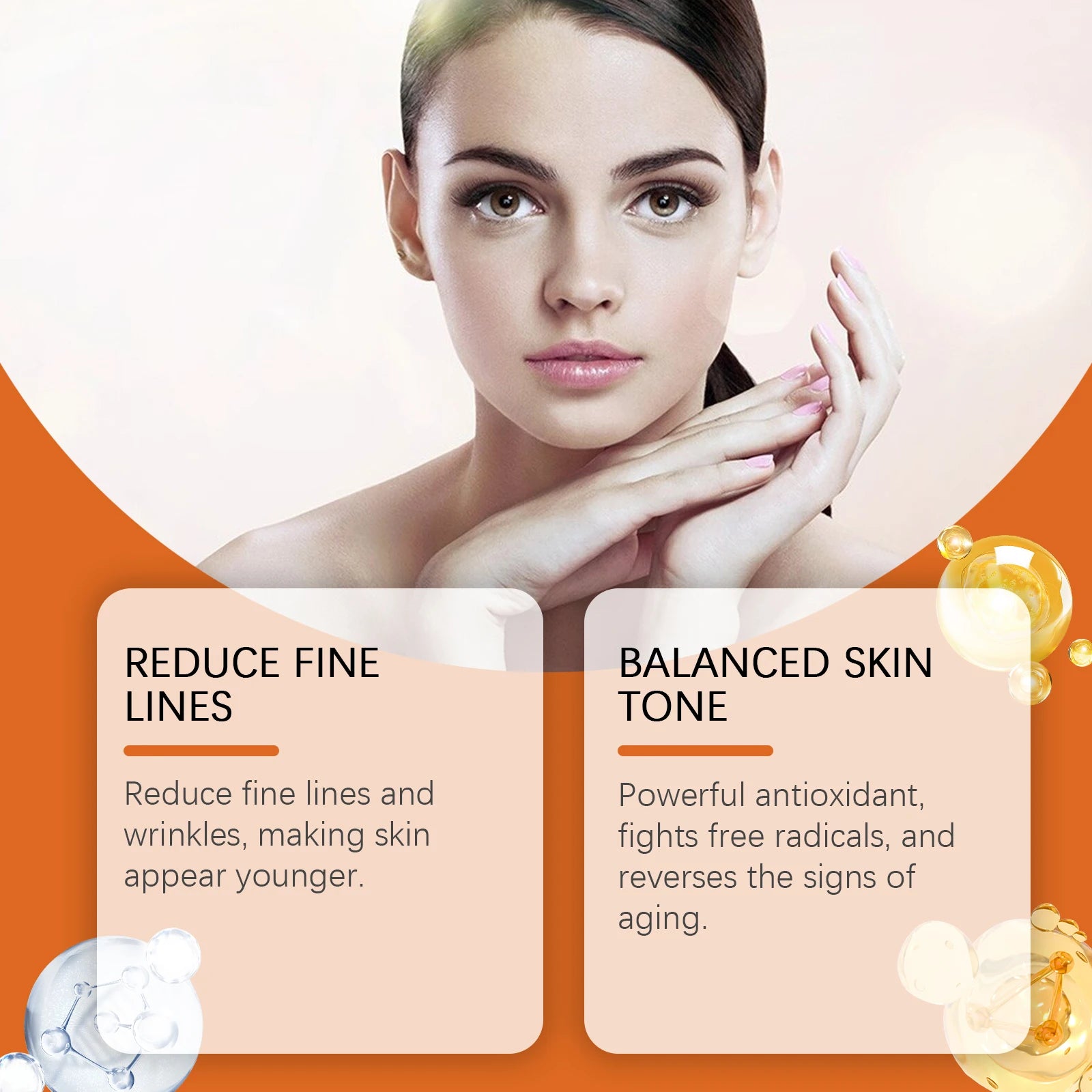 Vitamin C Facial Essence Dark Spot Remover Brightening Moisturizing Firming Serum Fade Fine Lines Improve Dullness Facial Skin Qme