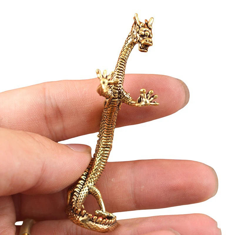 Standing Dragon Decoration Home Decorations Pure Brass Loong Crafts Qme Default Title