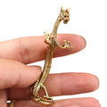 Standing Dragon Decoration Home Decorations Pure Brass Loong Crafts Qme Default Title