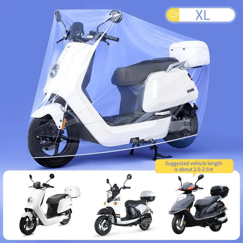 Waterproof Bicycle Scooter Rain Dust Cover Motorcycle Thickened Qme XL