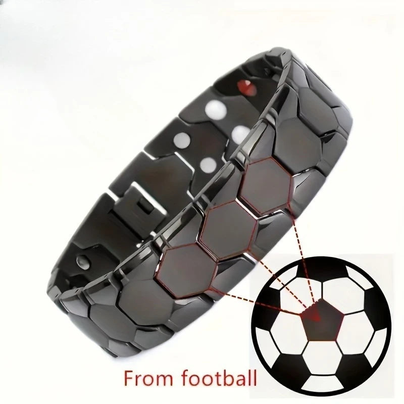 Men's Magnetic Bracelet, Stainless Steel Men's Bracelet, Men's Jewelry Gift Bracelet with Adjustable Size Qme