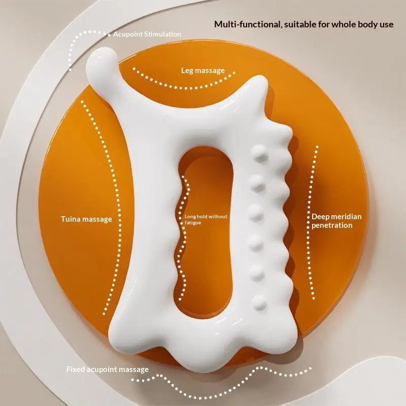 Ergonomic Handheld Gua Sha Board Non-ceramic Massage Tool Face Body Qme