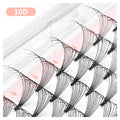 NATUHANA 3D 4D 5D 6D 8D 10D Short Stem False Lashes Premade Russian Qme 10D D 0.07mm|13mm