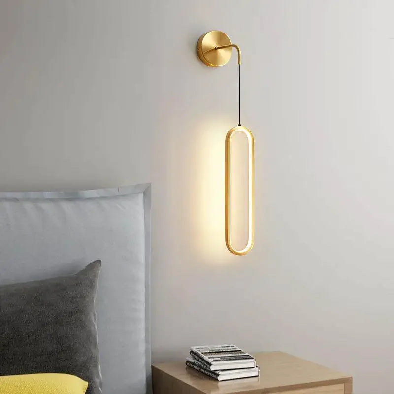 Modern LED Wall Lamp For Living Dining Room Bedroom Bedside TV Background Aisle Home Decoration Lighting Fixture Lustre Qme