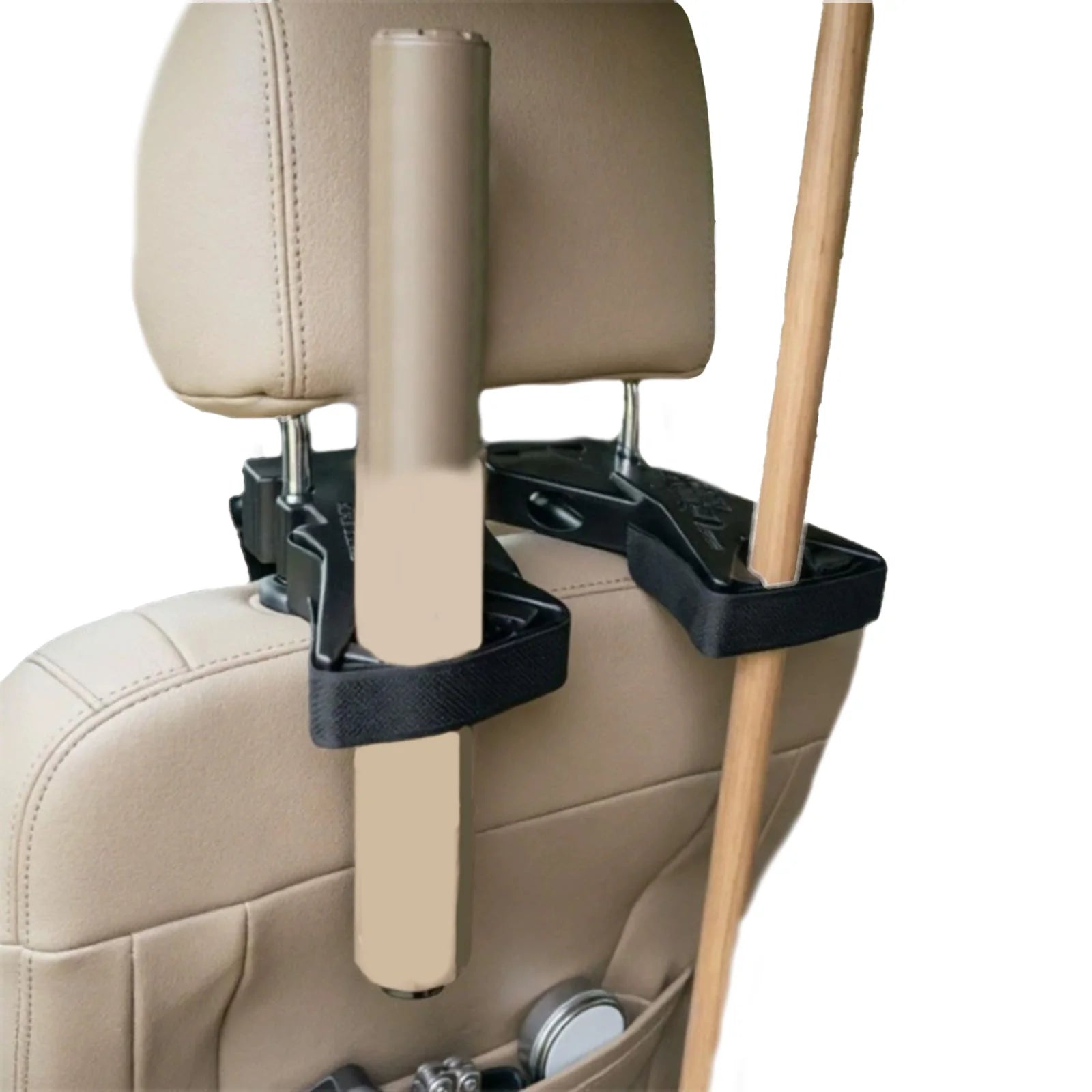 Universal Vehicle Rifle Holder Adjustable Seat Back Gun Organizer Easy To Install for Trucks Cars SUVs Hunting Rifles Shotguns Qme