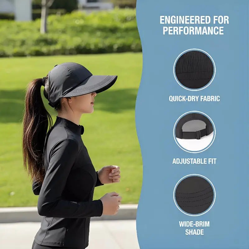 2026 Oversized Brim Sunscreen Hat Women Men Outdoor Baseball Cap Qme