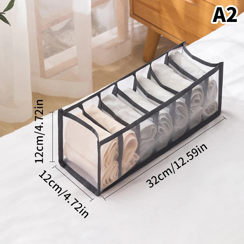 Wardrobe Clothes Organizer Drawers Separator Boxes Underwear Bra Qme A2