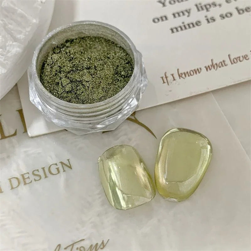 Manicure Super Flash Rich In Pigment Sparkling Mirror Effect Nails Shining Summer Nail Mirror Powder Metal Nail Art Tools Qme A3