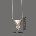 1pc Vase Necklace Fashion Neck Jewelry Flower Bouquet Pendant Chain For Girls Ladies Mothers Girlfriends Wives Holiday Birthday Qme as shown