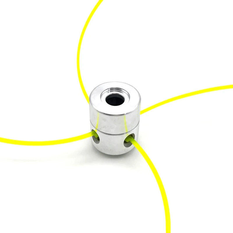 1Set Universal Aluminum Trimmer Head With Four Trimmer Lines For Brush Cutter Grass Trimmer. Qme