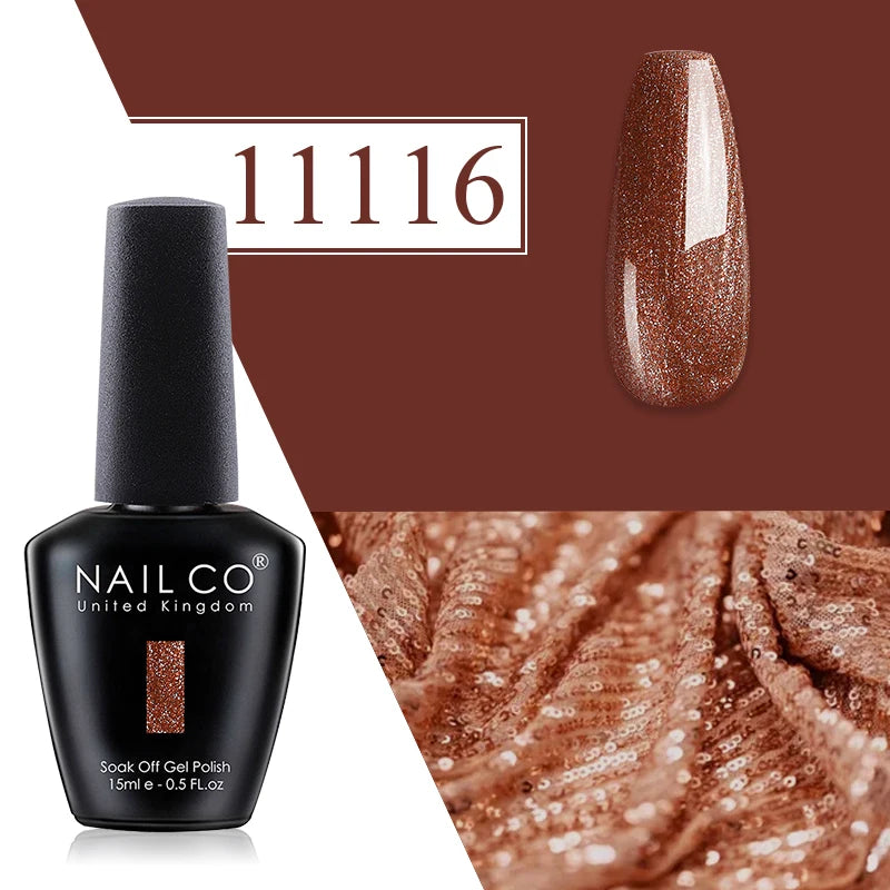 Nailco Jelly Gel Nail Polish Transparent Varnishes 44 Colors Red Pink