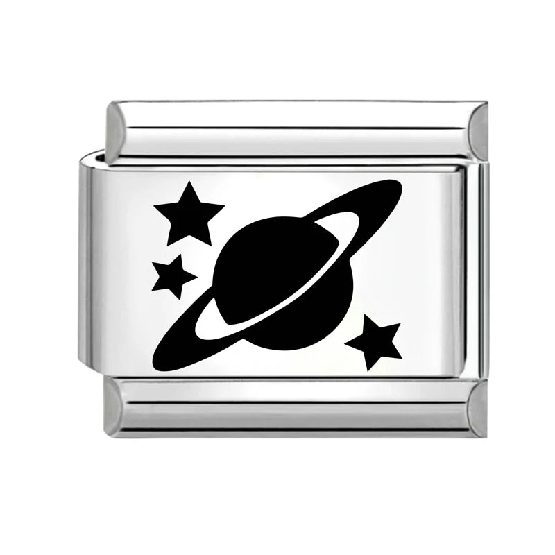 Stars Pin Cloud Moon Planet Personality Italian Charm Links Fit