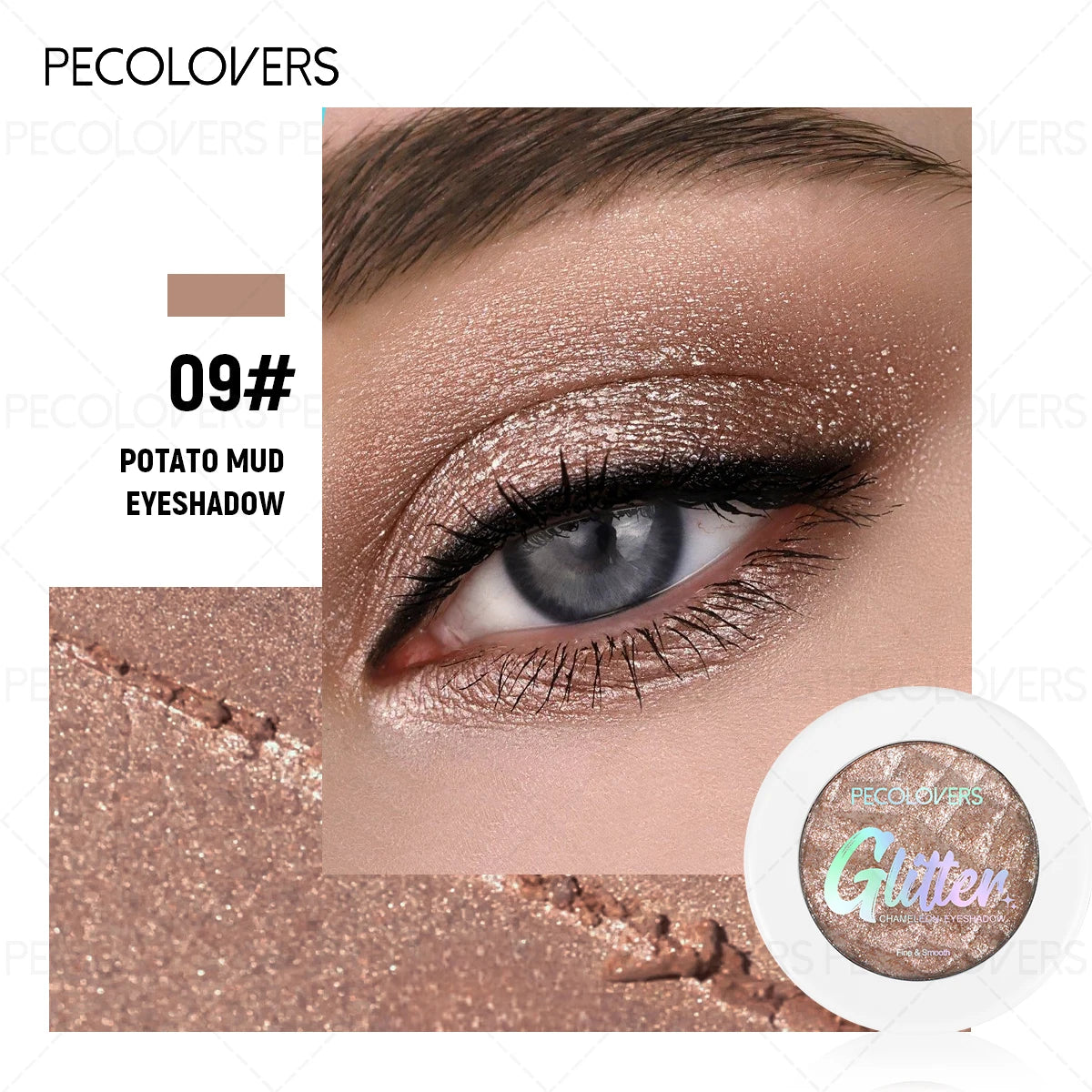 Mashed Potato Eye Shadow Highlighter Brightening Eyes Long-lasting Qme 09