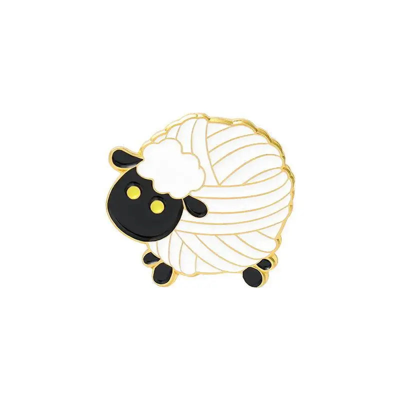 Cute Sheep Brooch Enamel Pins Funny Cartoon Friendship Brooches Qme style 6