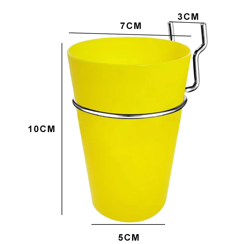 1 Set Pegboard Cup Holder Accessories For Craft Room Hook Baskets Ribbon Organizer Screw Tool For Organizing Accessories Tools Qme Yellow