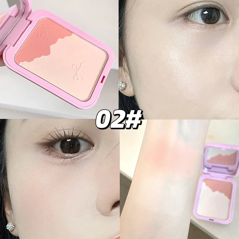 Gege Bear 2-in-1 Highlighter Blush Powder Puff Multi-functional Qme GX2056-2