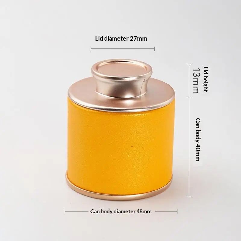 Solid Mini Empty Tea Tin Can Household Sealed Jar Portable Travel Qme A7