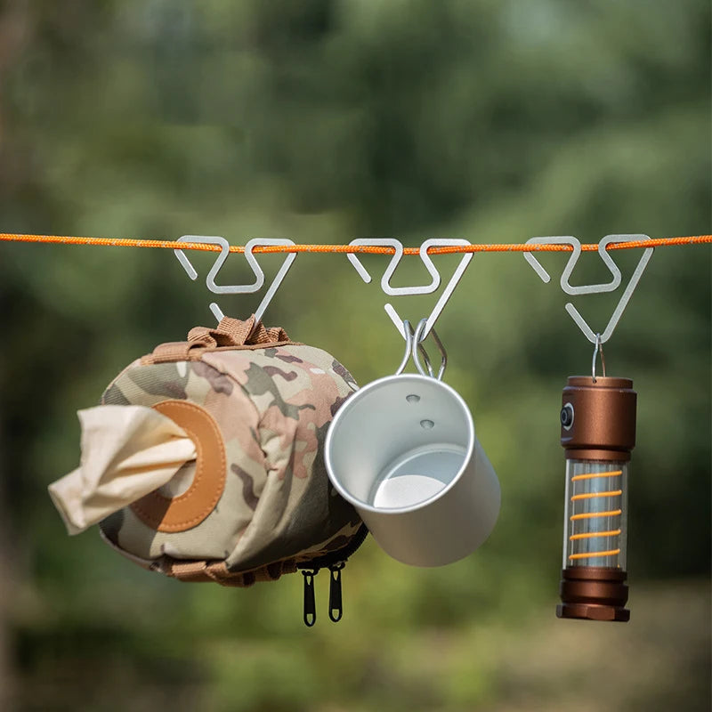 Outdoor Stainless Steel Hooks Ultra-light Multi-functional S-shaped Qme